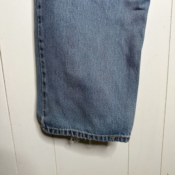 Levis 505 Relaxed Fit Jeans Mens 40X32 Blue Straight Denim Medium Wash - Picture 5 of 12